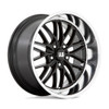 20" US Mag  U138 Santa Cruz 20x8.5 5x4.75 Gloss Black Diamond Cut Lip Wheel 6mm
