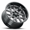 18" Voxx G-FX TM6 Gloss Black Milled Wheel 18x9 6x5.5 12mm Rim