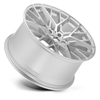TSW Sebring 18x9.5 5x112 Silver W/  Mirror Cut Face Wheel 18" 35mm Rim