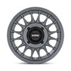 Set 4 KMC Powersports KS138 Impact Utv 15x7 4x137 Anthracite Wheels 15" 10mm