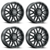 Set 4 18" Voxx G-FX TM-5 Matte Black Wheels 18x9 5x5 5x135 12mm Truck Rims