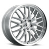 Set 4 18" Voxx Masi Silver Mirror Mach Lip Wheels 18x8 5x115 20mm Rims