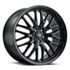 Set 4 17" Voxx Masi Gloss Black Wheels 17x7.5 5x4.5 40mm Rims