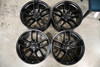 Set 4 20" Voxx Replica Hellcat Widebody Red Eye Matte Black Wheels 20x9 5x115 20mm Rims