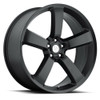 20" Voxx Replica Dodge Charger Matte Black Wheel 20x9 5x115 20mm Rim