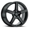 15" Voxx Como Gloss Black Wheel 15x6.5 5x110 5x115 40mm Rim
