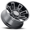 20" Voxx G-FX TR21 Gloss Black Milled Wheel 20x10 6x135 6x5.5 -19mm Lifted Rim