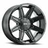 20" Voxx G-FX TR23 Matte Black Wheel 20x9 5x5 5x135 12mm For Jeep Ford Truck Rim
