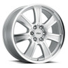 17" Voxx Turin Silver Mirror Machined Face & Lip Wheel 17x8.5 6x132 6x5.5 39mm