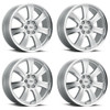 Set 4 17" Voxx Turin Silver Mirror Machined Face & Lip 17x8.5 6x132 6x5.5 39mm