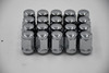 Set 20 12mm x 1.5 Chrome 3/4" Hex Lug Nuts 1.4" Tall Conical Seat M12x1.5