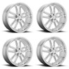 Set 4 US Mag U131 Bullet 17x7 5x4.75 Chrome Wheels 17" 1mm Rims