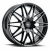18" Voxx Nice Gloss Black Wheel 18x8 5x115 5x120 20mm Rim