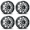 Set 4 17" Voxx Nice Gloss Black Wheels 17x7.5 5x110 5x115 40mm Rims