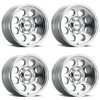 Set 4 16" Voxx G-FX TR-16 Polished Wheels 16x8.5 8x6.5 -6mm Rims For Ford Chevy