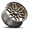 Set 4 17" Voxx G-FX TR-18 Textured Bronze Matte Black Lip  17x8.5 6x5.5 -6mm Rims