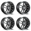 Set 4 18" Niche M204 Vosso 18x8 5x100 Matte Anthracite Wheels 40mm Rims