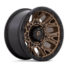 Set 4 Fuel  D826 Traction 20x10 8x6.5 Matte Bronze Black Ring Wheels 20" -18mm