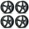 Set 4 Petrol P1B 18x8 5x120 Matte Black Wheels 18" 35mm Rims