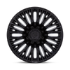 Set 4 Fuel D847 Rebar 20x10 8x6.5 Blackout Wheels 20" -18mm Rims