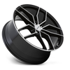 Set 4 Petrol P5C 20x8.5 5x115 Gloss Black W/ Machined Face Wheels 20" 40mm Rims