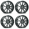 Set 4 Petrol P2B 20x8.5 5x4.5 Gloss Black Wheels 20" 40mm Rims