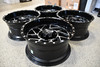 Set 4 20" Moto Metal MO985 Breakout 20x10 8x6.5 Black Machined Wheels -18mm