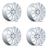 Set 4 Performance Replicas PR211 22x9 6x5.5 Chrome Wheels 22" 28mm Rims