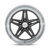 Set 4 American Racing Vintage VN514 Groove 18x8 5x5 Anthracite Wheels 18" 0mm