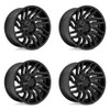 Set 4 Fuel D775 Typhoon 22x10 6x135 6x5.5 Matte Black Wheels 22" -18mm Rims