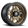 Set 4 14" Fuel UTV D583 Anza 4+3 14x7 4x156 Bronze Black Bead Ring Wheels 13mm