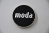 Moda White w/Carbon Fiber Chrome Logo Wheel Center Cap Hub Cap MODA 20092 2.125"