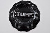 TUFF A.T. Wheels Gloss Black w/ Chrome Logo Wheel Center Cap Hub Cap CCT17512740GB 6.9375"