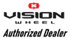 Set 4 17" Vision 409 Inferno Black Machined 6x4.5 Wheel 0mm Rim For Dodge Nissan