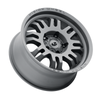 Set 4 17" Vision 409 Inferno Satin Black 6x4.5 Wheel 0mm For Dodge Nissan Suzuki
