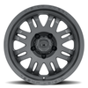 18" Vision 409 Inferno Satin Black 6x4.5 Wheel 0mm Rim For Dodge Nissan Suzuki