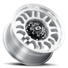 18" Vision 409 Inferno Milled Machine Face 6x5.5 Wheel 12mm For Chevy GMC Ram