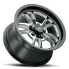 Set 4 15" Vision American Muscle 149 Patriot Black Milled 5x4.5 Wheels 51mm Rims