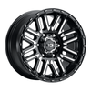 18" Vision Off Road 348 Nexus Gloss Black Machined Face 6x5.5 Wheel 0mm Rim