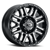 Set 4 18" Vision Off Road 348 Nexus Gloss Black Machined 8x170 Wheels 0mm Rims