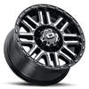 Set 4 18" Vision Off Road 348 Nexus Gloss Black Machined 8x170 Wheels 0mm Rims