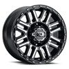Set 4 18" Vision 348 Nexus Gloss Black Machined Face 18x8.5 Wheels 8x180 18mm Rims