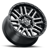 Set 4 16" Vision Off Road 348 Nexus Gloss Black Machined 5x4.5 Wheels 0mm Rims