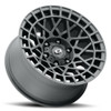 18" Vision 349 Savage Satin Black 6x5.5 Wheel 12mm For Hummer Nissan