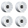 Set 4 15" KMC Powersports KS138 Impact 15x7 4x137 10mm Silver Machine Face Rims Set 4 15" KMC Powersports KS138 Impact 15x7 4x137 10mm Silver Machine Face Rims