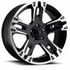 16" Ultra 235B Maverick 16X8 Gloss Black with Diamond Cut 5x135 Wheel 10mm Rim