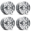 Set 4 20" Ultra 203C Hunter Chrome Plated 20x9 Wheels 8x6.5 18mm Truck Rims
