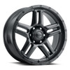 18" Ultra 258SB Prowler Truck 18x9 6x5.5 Satin Black w/ Satin Coat Wheel 12mm