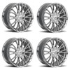 Set 4 16" Platinum 437C Genesis  16x7 Wheels 5x112 5x120 +40mm