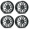 Set 4 20" Platinum 459BK Retribution  20x8.5 Wheels 5x112 +35mm